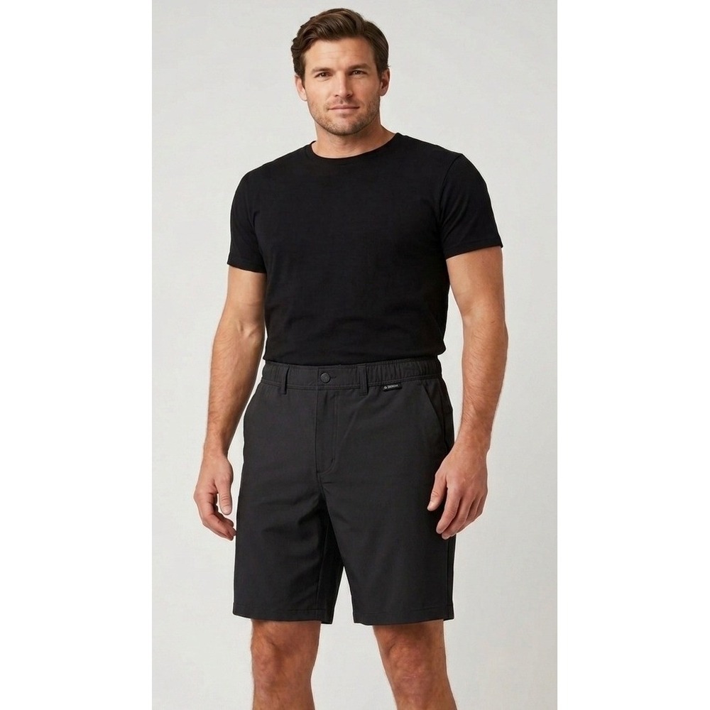 NWT Gerry Mens Tech Shorts 38 Black Stretch Comfort Waist Active‎ Hiking 1841021